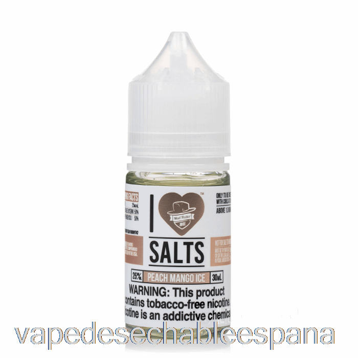 Vape Desechable España Melocotón Mango Hielo - I Love Salts - 30ml 50mg